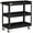 Black, variant on DURHAND 3 Tier Rolling Tool Cart, 330 LBS Capacity Utility Cart, Black