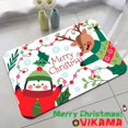 thumbnail image 3 of Alfombra de tierra de diatomeas estilo muñeco de nieve de Papá Noel de VIKAMA, alfombra antideslizante para entrada de baño y cocina, alfombra enjuagable, 3 of 5