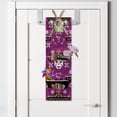 thumbnail image 2 of Cinco de Mayo Hanging Pocket Organizer, Continuous Pattern with Flowers and Sugar Skull Sombrero, Printed Polyester Storage Bag with Pockets, 9" x 27", Dark Magenta Multicolor, 2 of 2