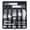 Light Sliver, variant on 49-Piece Black Silverware Set with Organizer - Stainless Steel Silverware Set for 8 with Steak Knives and Drawer Organizer, Mirror Polished Flatware Set for Home and Restaurant, Dishwasher Safe