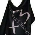 thumbnail image 2 of Victoria's Secret Limited Edition Black with Pink Script Logo Soft Cozy Throw Blanket with Fringes, 2 of 3