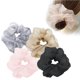 thumbnail image 4 of Qarigey 4 Uds Organza Scrunchies gigante intestino grueso círculo de malla de gran tamaño Scrunchies chica diadema lazos para el cabello sombreros Cuidado del cabello Qarigey CE006374-00, 4 of 6