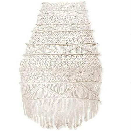 

Fringed Table Runner Hand-Woven Wedding Table Decoration Bedding Blanket