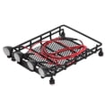 thumbnail image 2 of XingJian LLC LED Lights Roof Rack Luggage Carrier for Axial SCX10 1/10 RC Car (2 White 2 Red), 2 of 10