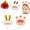2, variant on Adjustable Small Pet Hats Set of 4 – Cute Fuzzy Hats for Hamsters, Guinea Pigs & Other Small Pets – Animal & Fruit Designs with Soft Elastic Strap – Pet Dress Up & Photo Props