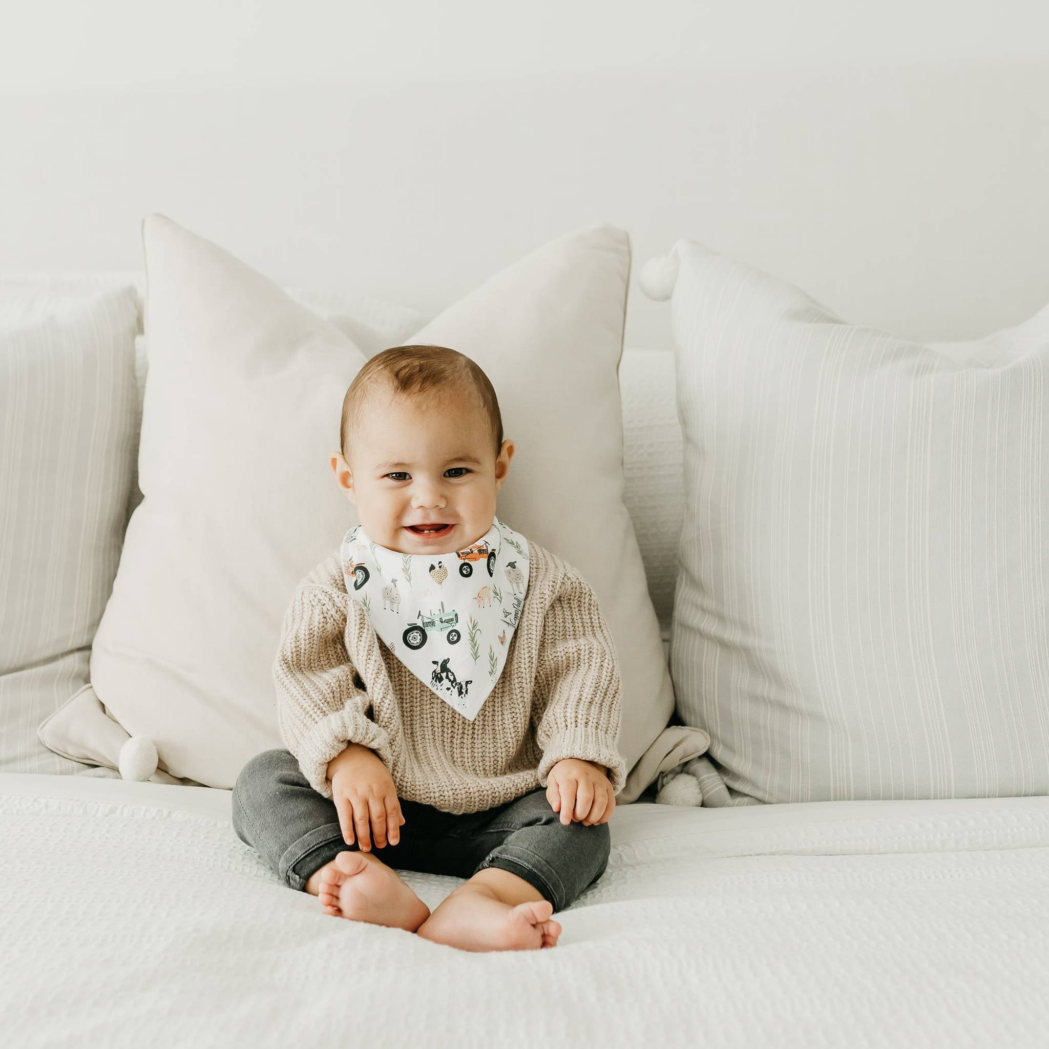 Copper Pearl Bandana Bibs- Jo