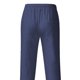 thumbnail image 4 of Hombres Casual Summer Beach Pantalones sueltos Pantalones de lino de algodón con bolsillos, 4 of 4
