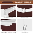thumbnail image 6 of MEETWARM 13.1'x 8.2' Patio Awning Retractable Awning Cover for Sunshade Shelter, Outdoor Patio Canopy with Manual Crank Handle/Water-Resistant 280g/m² Polyester for Patio, Yard, Balcony, Burgundy, 6 of 7