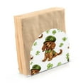 thumbnail image 2 of Qxltty St Patricks Dachshund in A Shamrock Hat Pattern Acrylic Napkin Holder Set of 2 Transparent Dining Table Kitchen Cafeteria Home Decor 4.1x4.9x1.97in, 2 of 9