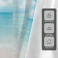 thumbnail image 3 of Beach Window Curtain Ocean Coastal Tropical Blue Sky Sea Nautical Seashore Seascape White Cloud Living Room Bedroom Bathroom Curtains 2 Panels Rod Pocket Drapes 42"W x 96"L (Pack of 2), 3 of 6