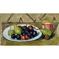thumbnail image 3 of Cezanne, Paul 18x12 Black Modern Framed Museum Art Print Titled - Plate with Fruit and Pot of Preserves, 3 of 5