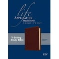 thumbnail image 1 of Pre-Owned KJV Life Application Study Bible, Second Edition, Large Print (LeatherLike, Brown, Red Letter), 9781496417947, 1496417941, Paperback, Large type / Large print edition, 1 of 1