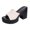 Pink, variant on Ladies Plaid Platform Slip on Backless Dress Sandals Fashion Casual Checkered Wedge Chunky Block Heels Dressy Pumps for Woman 2026 Summer