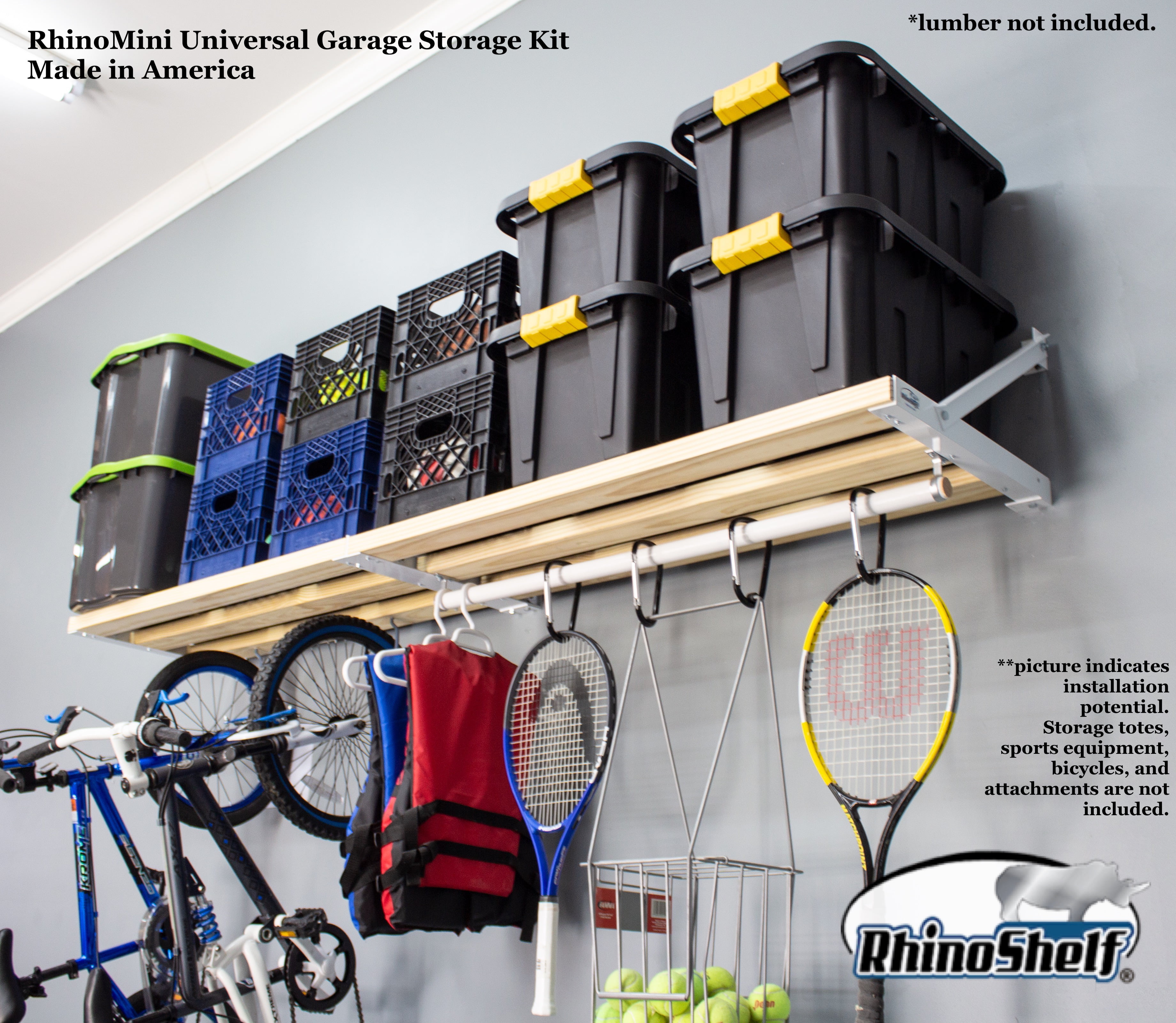 RhinoMini Universal Garage Storage Kit feet