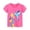 Hot Pink, variant on Hiijoy Toddler Girls Cotton Summer T Shirt Bird Print Short Sleeve T-Shirt, Sizes 1-7