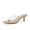 Clear, variant on Mezzo Clear Strap Kitten Heels for Women, Square Toe Flip Flop Sandal Heels with Memory Foam Comfort