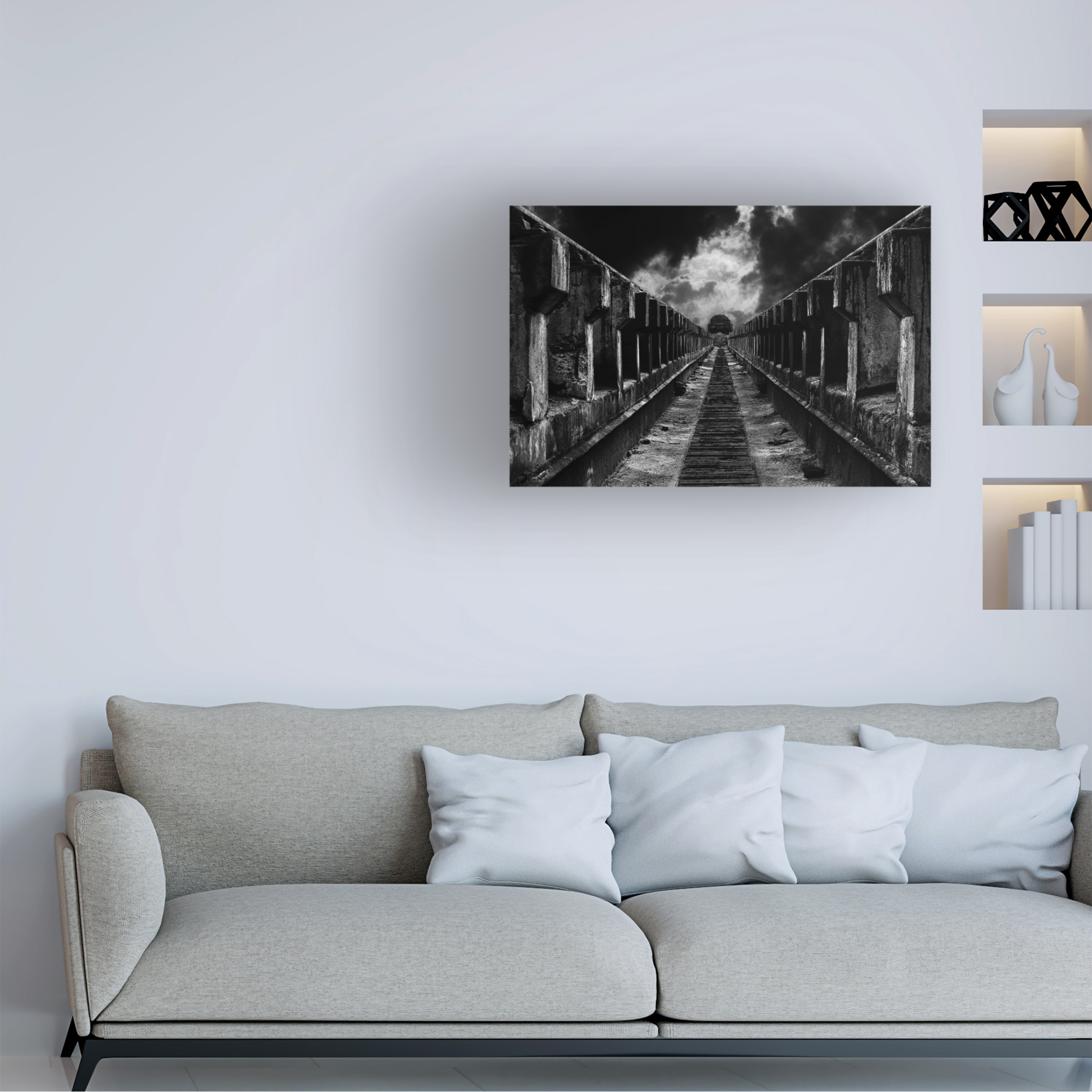 Mladjan Pajkic 'To The Train' Canvas Art