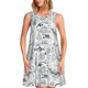 thumbnail image 1 of Balery Vintage Sailboats Vestidos de verano para mujer con estampado: vestido holgado sin mangas, vestido playero informal y cómodo para días calurosos., 1 of 7