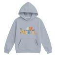 thumbnail image 4 of Mercatoo 𝗕ack to School Hoodie for Girls Boys Preschool Student Long Sleeved Hooded Sweatshirt Preppy Classic Tees Tops, 4 of 4