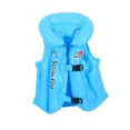 thumbnail image 2 of Swim Learning Aid Vest with Dual Inflatable Airbags - Unisex, Water-Resistant, Portable Design for Enhanced Buoyancy & Safety - Suitable for Kids and Adults - B Medium Size (Blue-Pink Assorted) - In, 2 of 5
