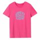 thumbnail image 5 of Camiseta de manga corta para mujer con cuello redondo para desplazamientos a la calle y a la playa S, 5 of 8