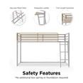 thumbnail image 6 of Little Seeds Monarch Hill Haven Twin Metal Junior Loft Bed, 6 of 10