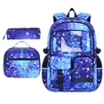 thumbnail image 3 of Clearance Under $10! Three Piece Backpack Set In Blue Hiking Backpack Daypack, 3 of 5