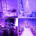 thumbnail image 5 of Morttic 2 Set Battery Operated Fairy Lights , 33FT 100 LED Copper Wire String Lights with Remote Control Timer 8 Modes for Garden, Christmas Party, Indoor and Outdoor Decor,Purple, 5 of 12