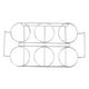 thumbnail image 4 of Portavasos de cristal de acero inoxidable con 6 agujeros, estante de exhibición para tazas de té para el hogar, estante para copas de vino KTV, 4 of 5