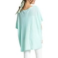 thumbnail image 2 of Save the Ocean Recycled Knit Twist Poncho, Teal, 2 of 2
