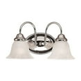 thumbnail image 2 of Millennium Lighting 14.25" 2 Lights Metal Vanity Light in Satin Nickel, 2 of 2
