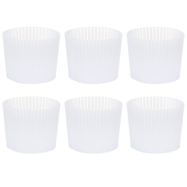 6pcs Silicona taza taza antideslizante taza de cerámica taza de café taza blanca