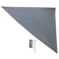 thumbnail image 1 of Toldo triangular portátil para acampar, protector solar, supergrande, resistente al viento, para exteriores (revestido en verde claro y plateado, 4 x 4 x 4 m), 1 of 11
