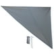 thumbnail image 1 of Toldo triangular portátil para acampar, protector solar, resistente al viento, para exteriores (revestido en verde claro y plateado, 5 x 5 x 5 m), 1 of 11