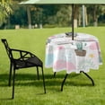 thumbnail image 7 of Coolnut 60" Cactus Plant Outdoor Round Tablecloth, Waterproof Stain-Resistant Non-Slip Circular Tablecloth with Umbrella Hole and Zipper for Tabletop Backyard Party BBQ Decor, 7 of 7