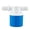 Blue side, variant on Float Valve, 1/2" Top Inlet Automatic Water Filling, Maintaining Constant Water Level Automatic Water Shut Off Valve Water Tank Float Valve Can Be Used in Livestock Troughs, Reservoirs, Fountains