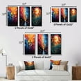 thumbnail image 4 of Designart "Hardedge Art Sublime Tree consistency IV" Abstract Wall Art Set Of 3 - Multi-Color Hard Edge Painting Gallery Wall Set For Home Decor, 4 of 7