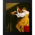 thumbnail image 2 of Gentileschi, Orazio 20x24 Black Modern Framed Museum Art Print Titled - The Lute Player, 2 of 5