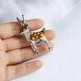 thumbnail image 5 of GKNET Christmas Crystal Deer Reindeer Animal Enamel Brooch Pin Women Xmas Party Gift, 5 of 7