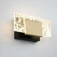 thumbnail image 3 of Kasha 1 - Light Black And Brass Multi Color Contemporary / Glam - LED Acrylic And Metal Wall Sconce, 3 of 6