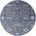 thumbnail image 1 of Ahgly Company Indoor Round Mid-Century Modern Purple Navy Blue Oriental Area Rugs, 5' Round, 1 of 6