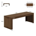 thumbnail image 4 of Tribesigns78.74-inch Extra Long Conference Table, Large Meeting Table with Spacious Worktop, for Office Conference Room, Easy Assembly, Dark Walnut, 4 of 8