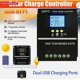 thumbnail image 4 of Controlador de carga solar para paneles solares, visualización dinámica de datos con algoritmo avanzado, seguimiento MPPT, pantalla LCD multifuncional, protecciones de voltaje, 4 of 5