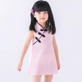 thumbnail image 2 of Bullpiano Baby Girls Dress Knee Length Cute Princess Dress Baby Girl Clothes Baby Girl Holiday Dress Summer Outfits, 2 of 9