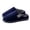 Dark Blue, variant on AUDeals Men's Plush House Slippers - Thick Sole Warm Closed Toe Indoor Home Shoes with Non Slip Daily Comfort (Dark Blue, 8)