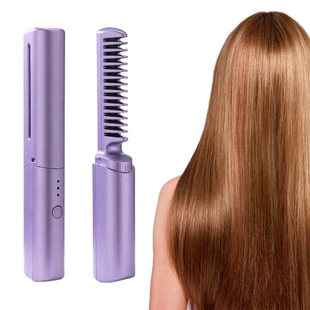 Hair Straightener Professional Portable Mini USB Rechargeable