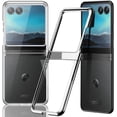 thumbnail image 1 of Compatible Flip Case for Motorola Razr Plus 2023 Case Clear,Motorola Razr 40 Ultra Case,Electroplating Shockproof Protective Case for Motorola Razr  Case 2023 Motorola Razr Flip Phone Case, 1 of 4