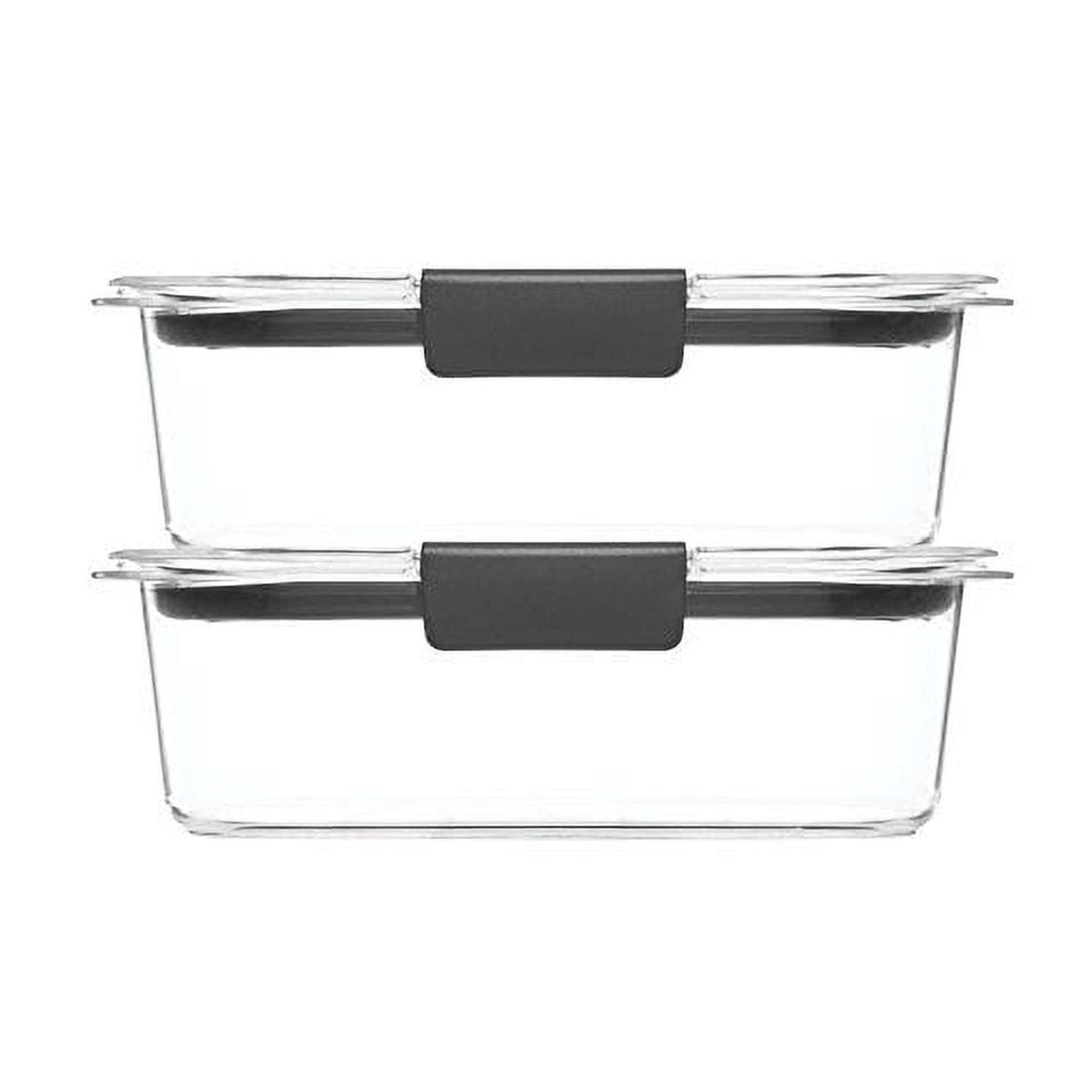 (4 pack) Rubbermaid 3.2 Cup Brilliance Stain-Proof Food Storage Container, Set of 2