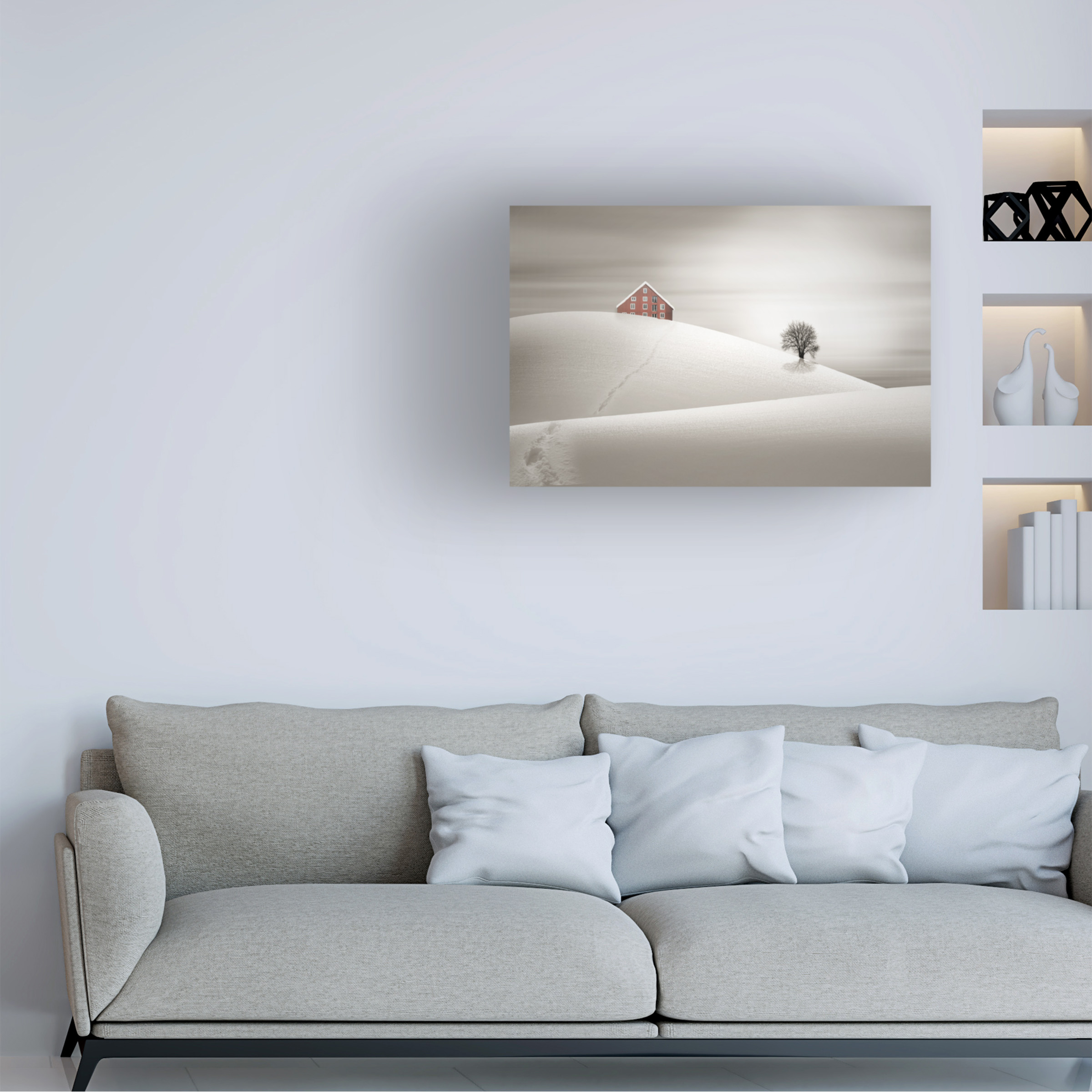Agniribe 'Winter' Canvas Art