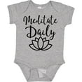 thumbnail image 3 of Inktastic Meditation Yoga Meditate Daily Resolution Boys or Girls Baby Bodysuit, 3 of 5